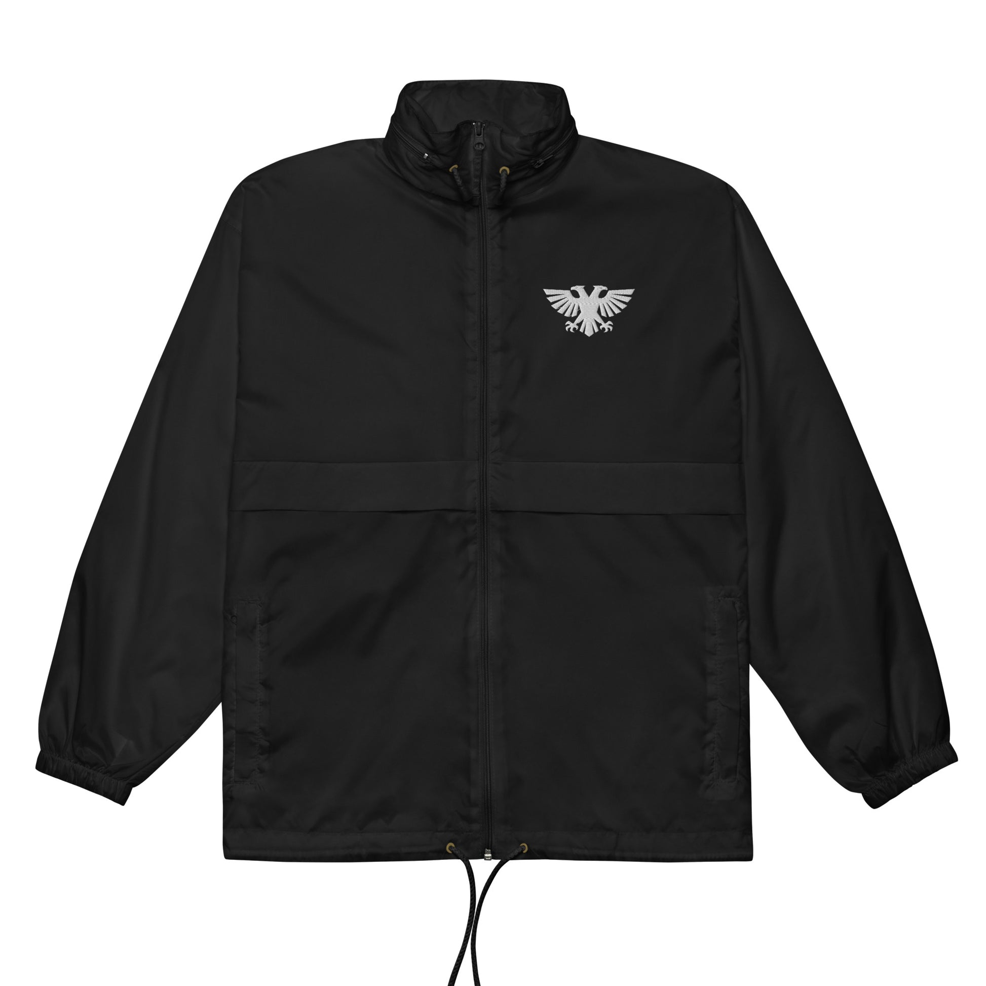 Black Warhammer 40K Windbreaker Jacket – Front View