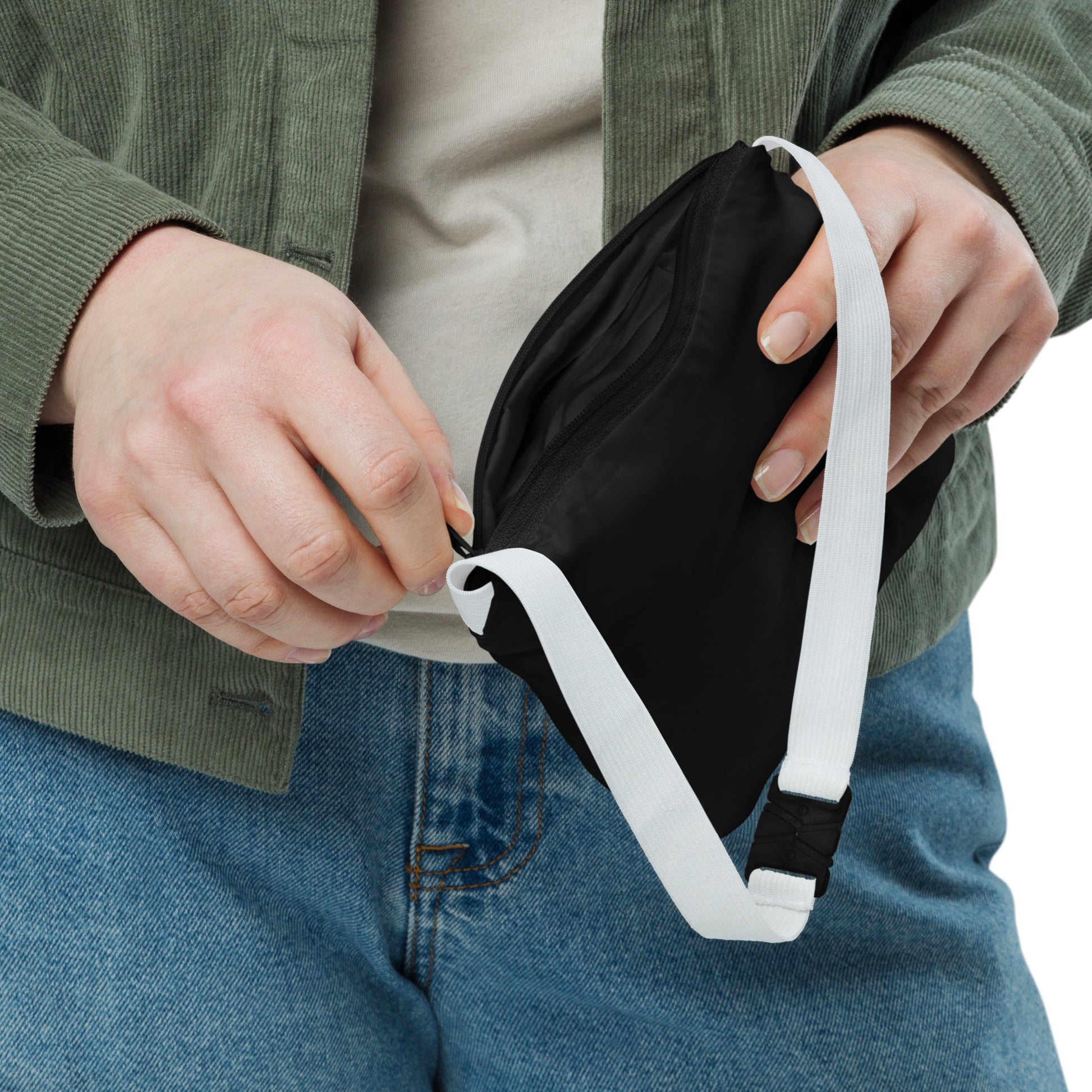 Warhammer 40K Windbreaker Jacket Folded Into Bag With Strap – Travel Ready