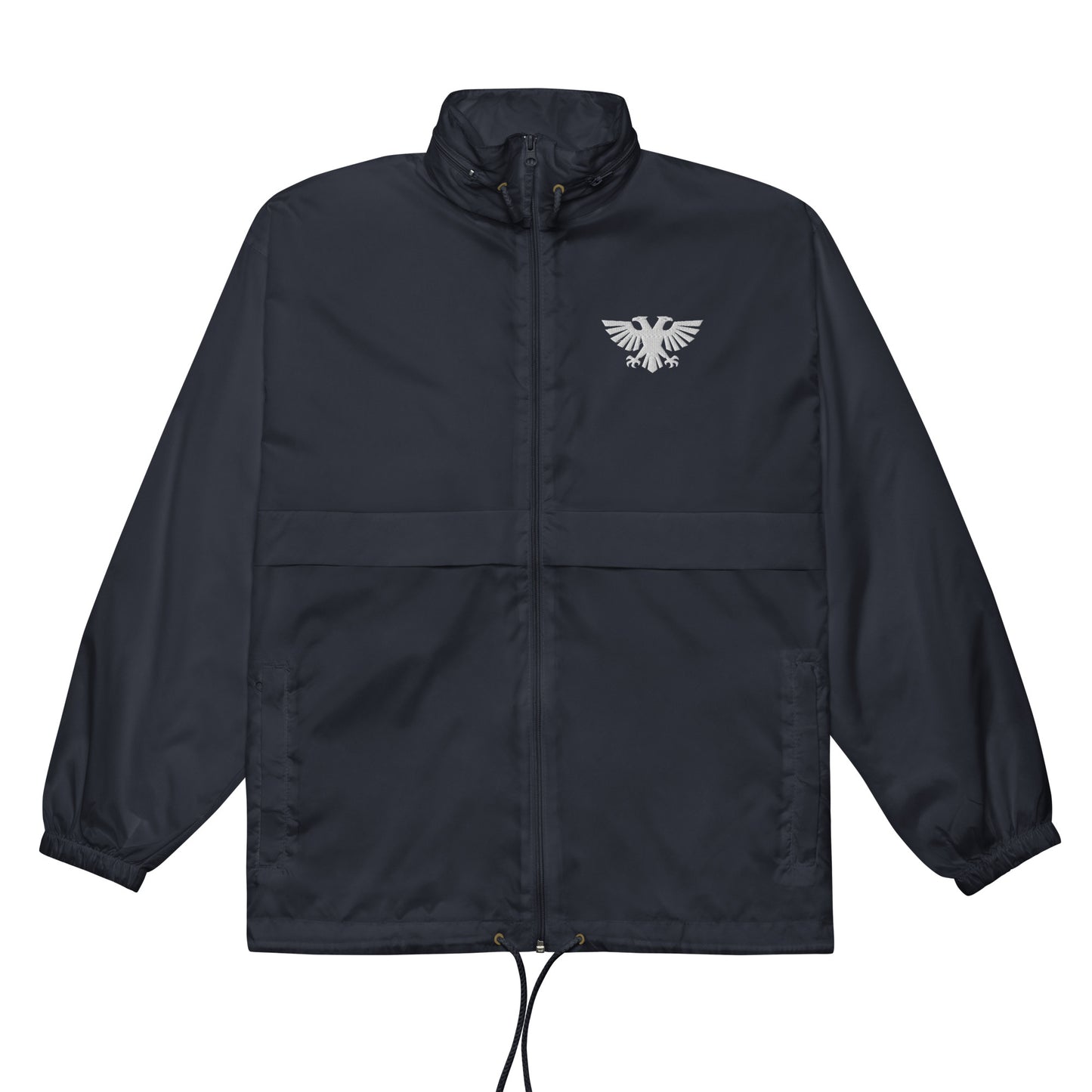 Navy Warhammer 40K Windbreaker Jacket – Front View