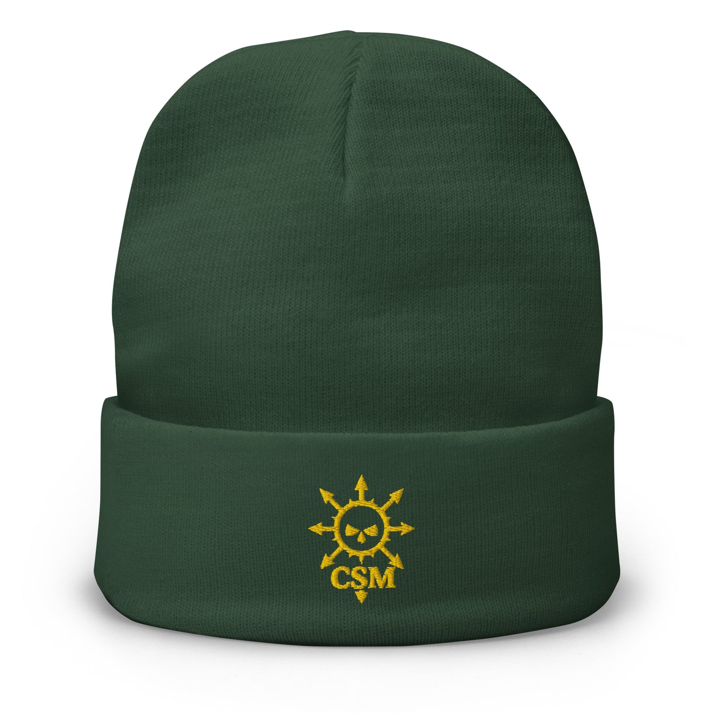 Chaos Space Marine Beanie – Green Front View