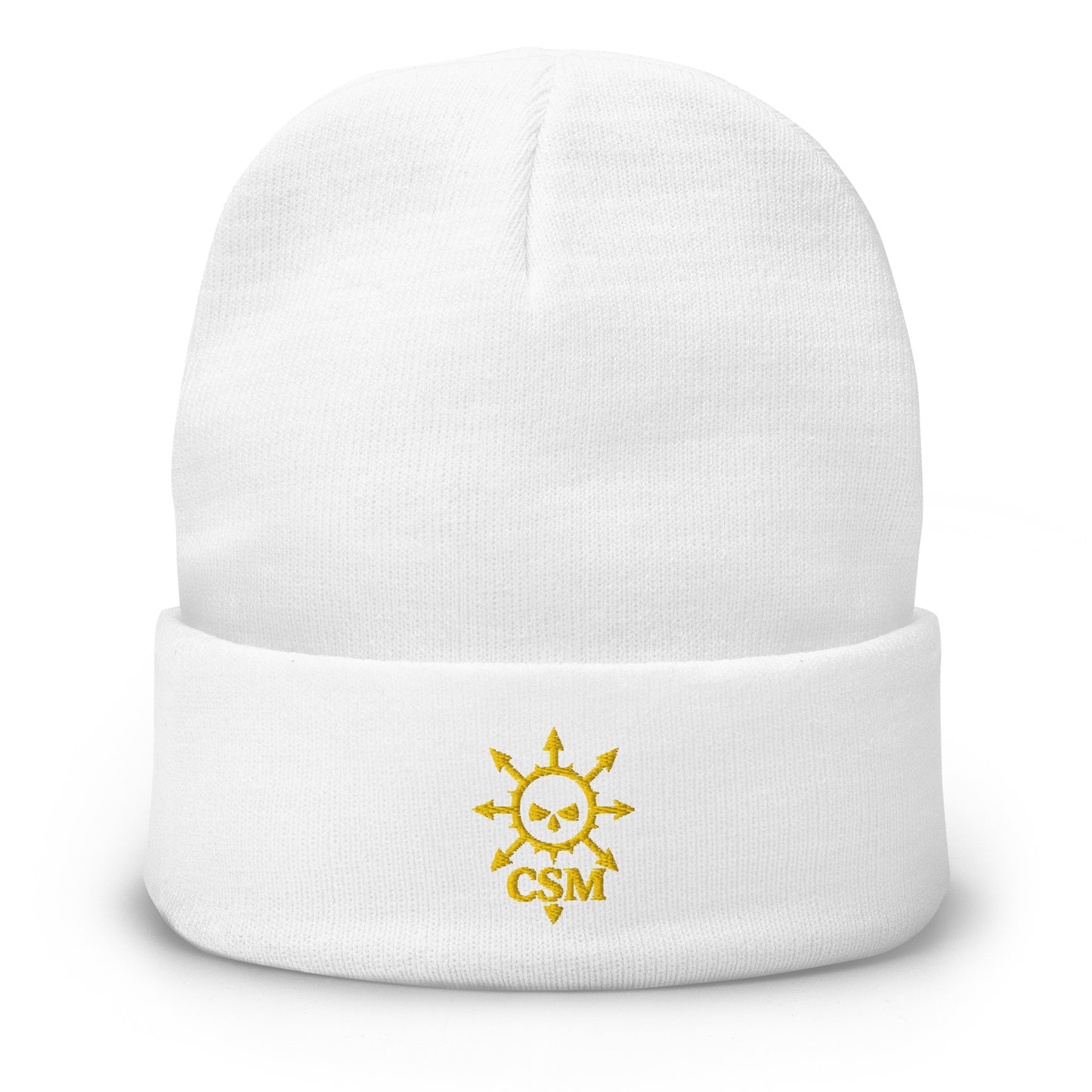 Chaos Space Marine Beanie – White Front View
