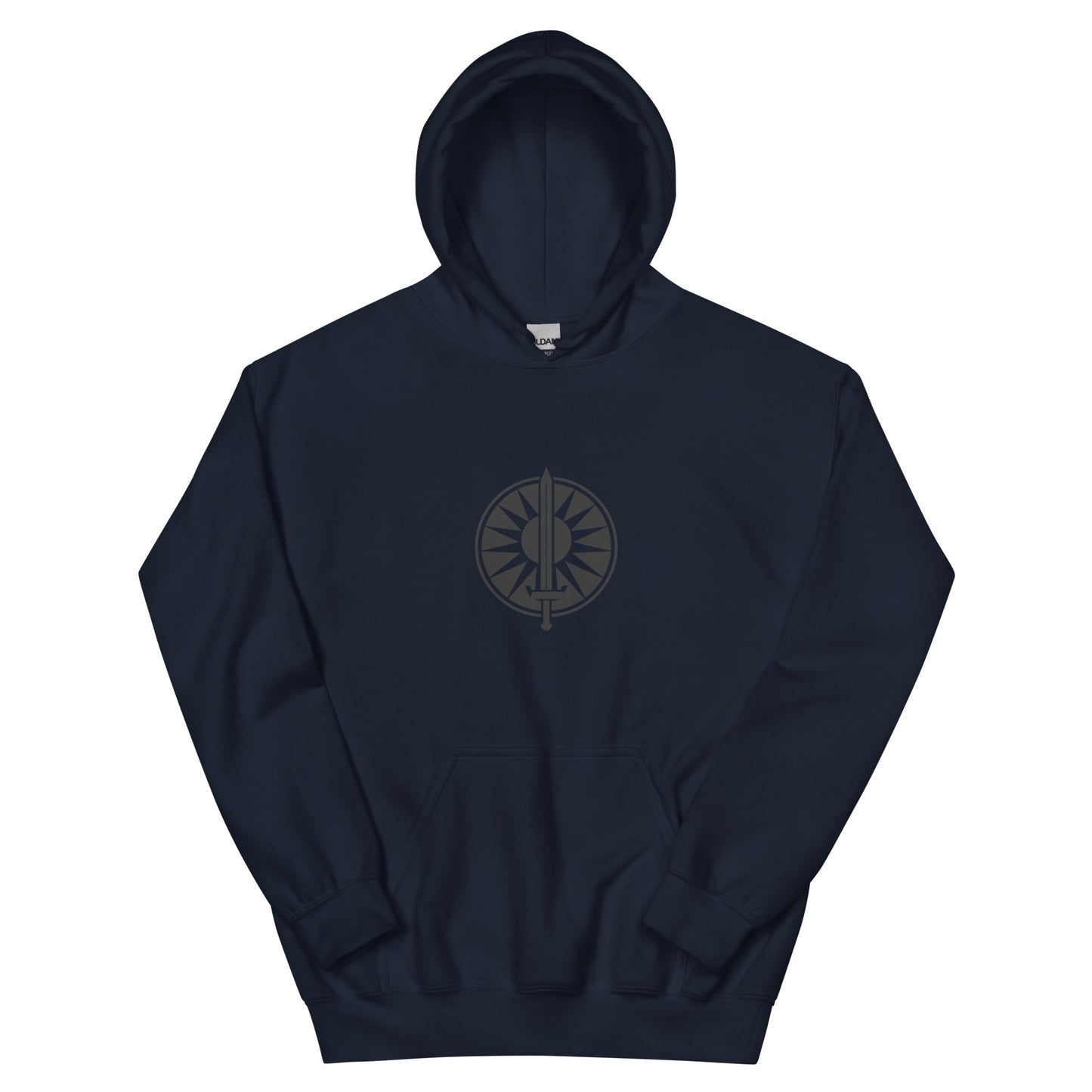 Battletech House Davion Hoodie – Navy Front View
